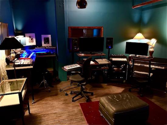 The control room at Stillwave recording studio in Milwaukee, WI