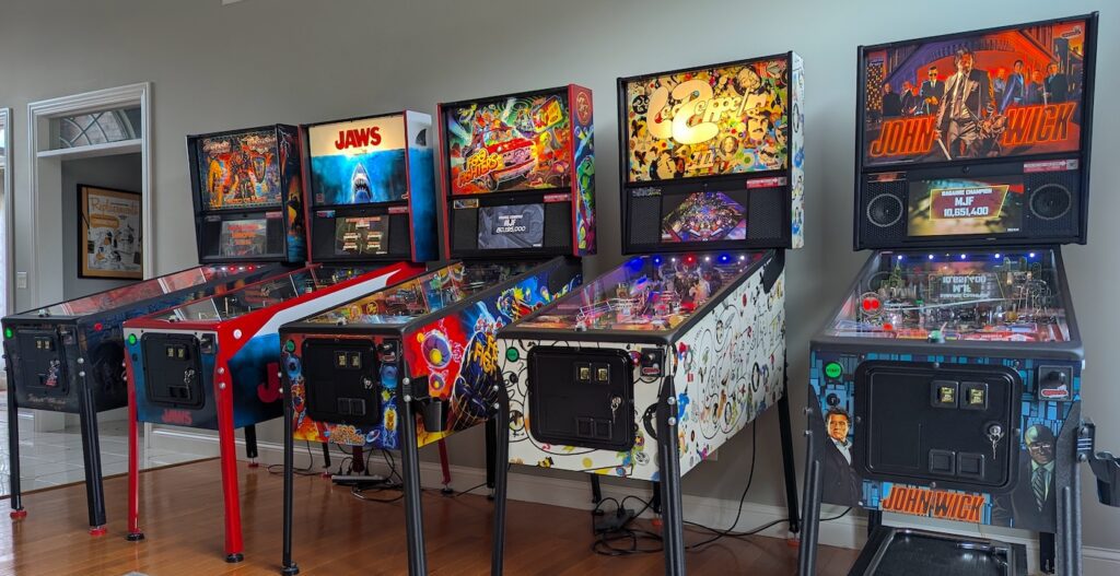 5 Stern pinball machines
