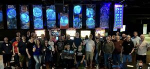 Pinball tournament players at the Pinball Haven Peoria.